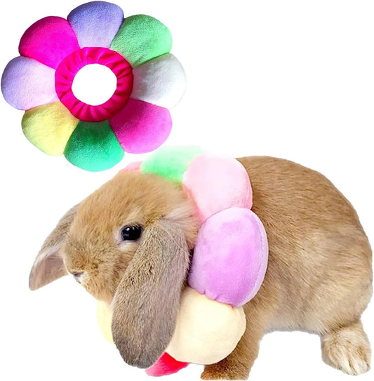 Rabbit Cat Cone Collar Soft,Adjustable Cat Recovery Wound Healing Accessory,Cats Cones to Stop Licking,for Chinchilla,Gu