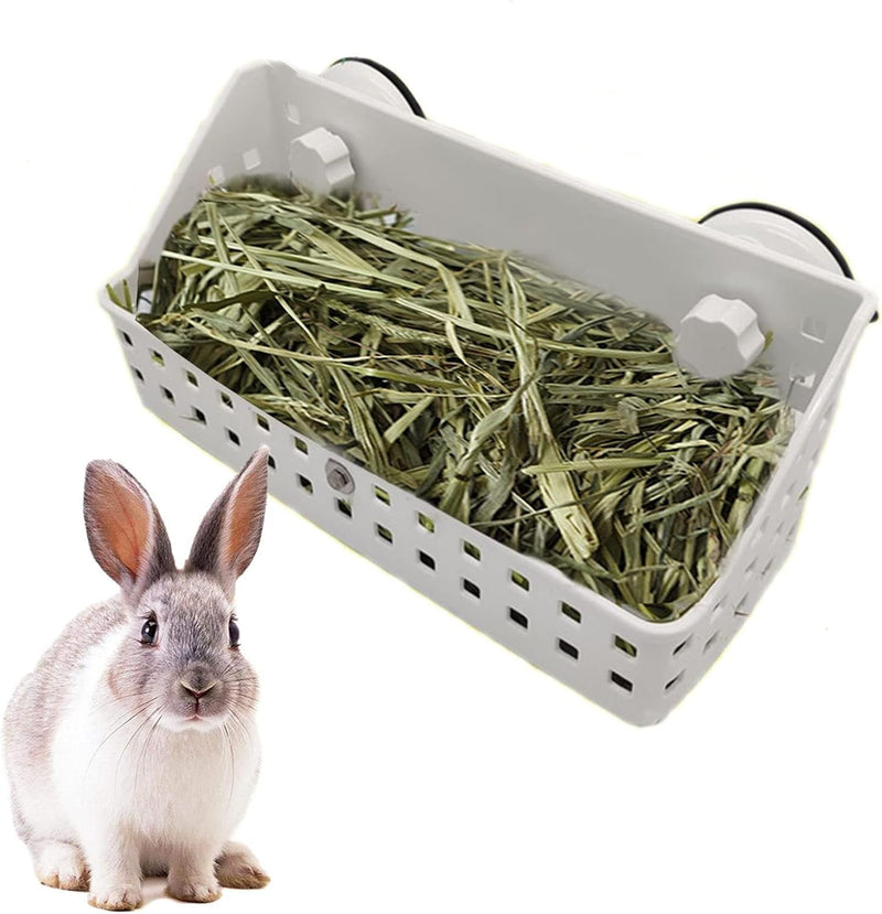 kathson Hay Feeder for Rabbit, Bunny Hay Holder Guinea Pig Hay Feeder Plastic Hay Rack for Rabbits Small Animal Chinchil