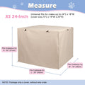Deblue Dog Crate Cover, Durable Polyester Indoor Pet Kennel Cover