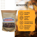 SCOTTY'S BUGS Mulched Leaf Litter for Reptiles, Isopods Live & Snails, Isopod Substrate, Terrarium Bedding, Organic Leav