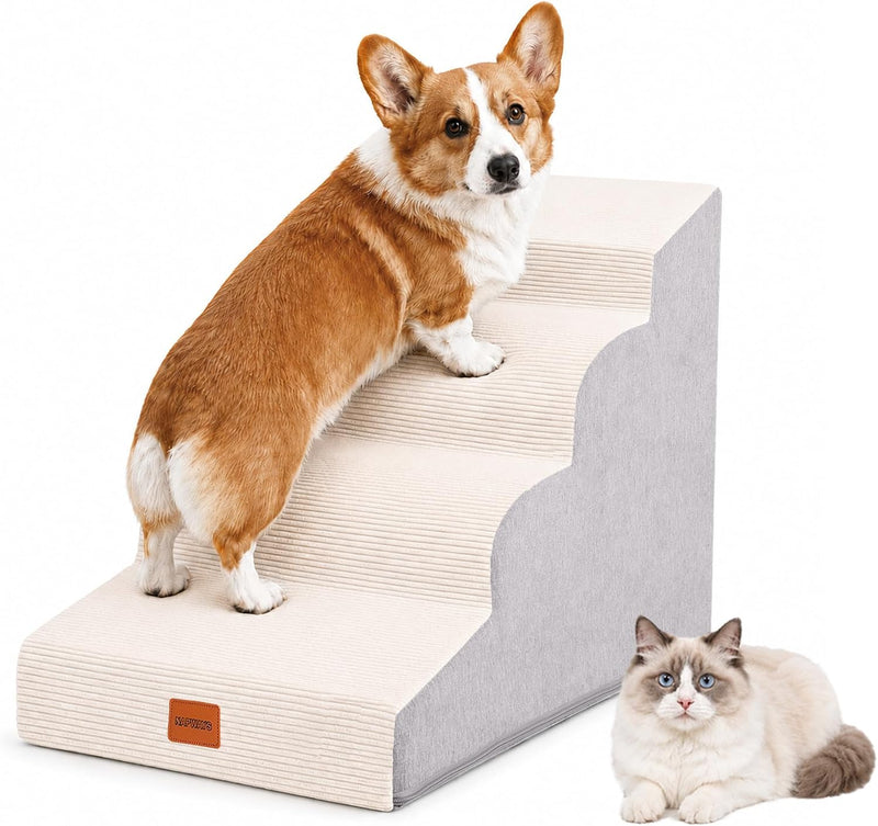 NAPWAYS Dog Stairs for Small Dogs and Cats, 19.7