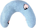 Lystaii Cat Pillow for Indoor Pet Cat Dog Calming Pillow Soft Fluffy Cat Bed Pillow Dog Neck Pillow Pet Toy Half Donut A