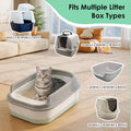 FortiCrest Thickened Cat Litter Box Liner Bag, 30 Count 37"×18" Jumbo Size, Extra Thick Leakproof, Tear-Resistant, Heavy Duty Enhanced Load-Bearing Strength, Ideal for Multi-Cat Family Cat Litter Bags