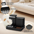 ZOMISIA Automatic Cat Feeder, Gravity Cat Food Dispenser, 0.8Gal x 2
