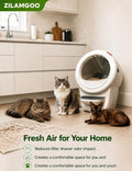 ZILAMGOO 8-Pack Carbon Filters Compatible with LR4 Litter Box