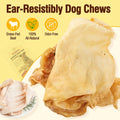 100% Natural Real Cow Ears for Dogs - Single Ingredient Dental Chew, Long-Lasting Treats for All Breeds (Small/Medium/La