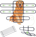 Metal Dog Barrier for Cars, SUVs, Trucks, Adjustable Universal Pet Gate Vehicle Divider for Back Front Seat, Heavy Duty 