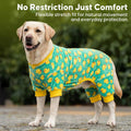 KYEESE Velvet Dog Pajamas for Medium Large Dogs Soft Onesie, Yellow Duck