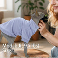 Sphynx Cat Clothes Hairless Cat Sweater Shirt Soft Warm Long Sleeves Pullover Pet Clothes Pajamas Dog Cloth for Small Dogs Kitten Clothes Pet Sweaters (Light Purple, S)