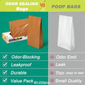 Odor Blocking Cat Litter bags for Poop, 220 Poop Bags (Brown)