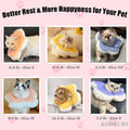 KOOBURS Cat Cone Collar Soft, Adjustable Kitten Cones After Surgery, Waterproof Kitten e Collar Soft to Stop Licking(Pink Flower, XS)