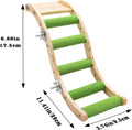 Bird Ladder Bridge, Wooden Pet Parrot Hamster Climbing Ladder Toys, Pet Bird Cage Accessories, Wood Climbing Ladder Perch for Bird Parrot Hamster Squirrel Sugar Gliders Parakeets Cockatiels(S Shape)