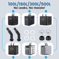 BAOSHISHAN Aquarium Chiller Fitting Kit, Water Hose Connector Accessories