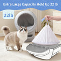 45 Count Tear-Free Waste Drawer Liners Bags Compatible with Litter Box Robot 4/5/3, Thick Self-cleaning Cat Litter Box L