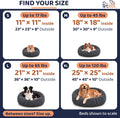Calming Donut Dog Bed for Small Dogs, Round Dog Bed for Medium & Large Dogs