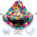 QWR Hand-Knitted‌ Soft Lizard Hammock,Double-Layer Hammock for Bearded Dragon Tank,Hanging Reptile Swing Hammock with St