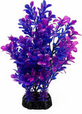 Mipukbay Purple Aquarium Plants - Artificial Plastic Fish Tank Decor, Realistic Ornament Safe for Fish & Shrimp, Low-Mai