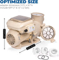 XtremepowerUS SuperFlow Variable Speed High-Flo Pool Pump In-Ground Swimming Pool Energy Efficient 230V, 1-1/2” & 2” Ada
