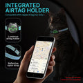 AirTag Cat Collar Breakaway, Reflective Cat Collar Compatible with Apple AirTag 1st & 2nd Gen, Hidden Holder with Bell, Lightweight Water-Resistant Strap for Adult Cats, AirTag Not Included
