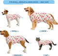Recovery Suit for Dogs Cats After Surgery, Cone Alternative, Pink, L
