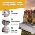 Automatic Livestock Water Trough Large Capacity Outdoor 2 Gallon