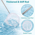 Jeffdad 4 Pcs Aquarium Shrimp Net, Small Fish Tank Tool Extendable Handle