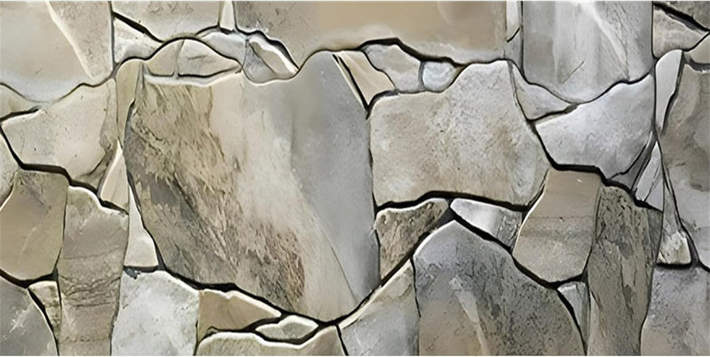 48x18 inches White Grey Rock Terrarium Backdrop Stone Fish Tank Background
