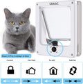 CEESC Medium Cat Door for Interior/Exterior, for Pets <15.75"