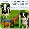 8-Pieces Metal Grazing Bells for Pets and Livestock, Loud Metal Cow Bells with Red Bronze Finish for Dogs, Cats, Sheep, 