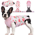 Kuoser Recovery Suit for Dogs Cats After Surgery, Professional Pet Recovery Shirt Dog Abdominal Wounds Bandages, Substitute E-Collar & Cone,Prevent Licking Dog Onesies Pet Surgery Recovery Suit