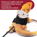 Bearded Dragon Lizard Hoodie Leash Suit Reptile pet Outdoor Chest Harness Chameleon Squirrel Leash Hooded Clothes Suitab