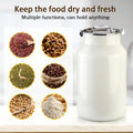 Aloxina Dog-Cat Food Storage Container 40 lb/38 Qt, Large Stainless Steel Pet Food Bin with Airtight Lid & Scoop Included, Durable 304 Metal Storage for Dogs & Cats