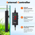 hygger 150W Submersible Aquarium Heater, Adjustable Fish Tank Heater