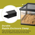 4 Pack Reptile Terrarium Covers Heavy Duty Screen Clips for 5-29 Gallons