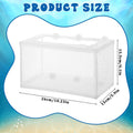 Fish Tank Breeder Net, Breeder Box for Fish Tank Simple to Install Fishes Hatchery Isolation Separation Net Plastic Fram