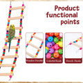 Bird Cage Ladder 17.7 x 3.93 in Climbing & Swing Toys Parakeets Cage Accessories Wooden Bird Playground Hanging Ladder f