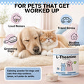 L-Theanine Calming Powder for Dogs & Cats, Probiotic Calm Supplement