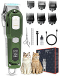 M&M STAR Cat Clippers for Matted Hair, 3-Speed Quiet Cordless Cat Shaver, All-Metal Body Cat Hair Trimmer for Long Haired Cats, Cat Grooming Kit, Pet Clippers for Cats & Dogs