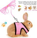 Satinior 2 Sets Guinea Pig Harness and Leash Kit, Green, Pink, S