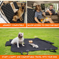 Yuntec Dog Car Seat Cover, Back Seat Cover for Dogs Pet Car Seat Protector Waterproof Bench Car Seat Cover, Non-Slip Rear Seat Cover fits Middle Armrest for Most Cars SUVs Trucks - Black