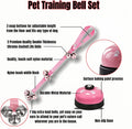 Dog Door Bell for Potty Training, 2-in-1 Set with Adjustable Hanging Bell(Includes 7 Stainless Steel Bells) and Metal Pr
