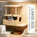 Chinchilla Hideout House Solid Wooden Chinchilla Cage Accessories