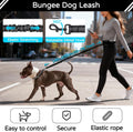 Skmeditec Hands Free Dog Leash with Waist Bag for Large Dog Walking, Shock Absorbing Bungee Leash with Zipper Pouch for 