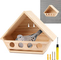Dove Bird House for Outside, Wooden Mourning Dove Nesting Box