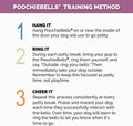 PoochieBells Dog Doorbell, Dog Potty Training Bells, Dog Safe USA-Made w/Perfect Sound,Dog Trainer Approved, Housetraini