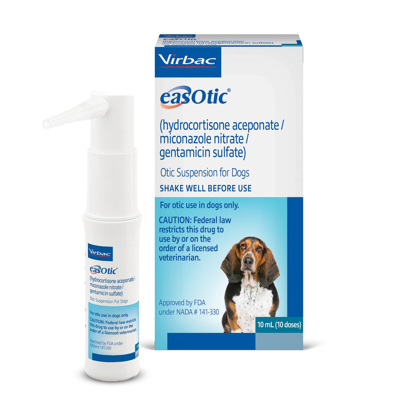 EASOTIC® (hydrocortisone aceponate, miconazole Nitrate, gentamicin sulfate) Otic Suspension for Dogs-10 mL