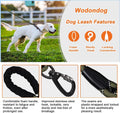 Long Leash for Dog Training 6FT/ 10FT/ 15FT/ 30FT/ 50FT/ 100FT, Reflective Nylon Rope Lead with Comfortable Padded Handle for Large Medium Small Dogs Walking, Playing, Camping