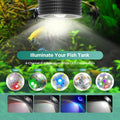 Lominie LED Aquarium Light, Planted Tank Light 4 Channels Remote Control 6500K Aquarium LED Lamp for Freshwater Fish Tan