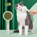 VIOJOJO Cat Brush Dog Brush with Release Button for Shedding, Self Cleaning Cat Comb Hair Brush for Indoor Cats, Dog Deshedding Brush Grooming Kit, Pet Supplies Hair Remover Tool