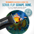 Standard. Flipper Magnetic Aquarium Glass Cleaner, Algae Scraper 1/4-1/2 in